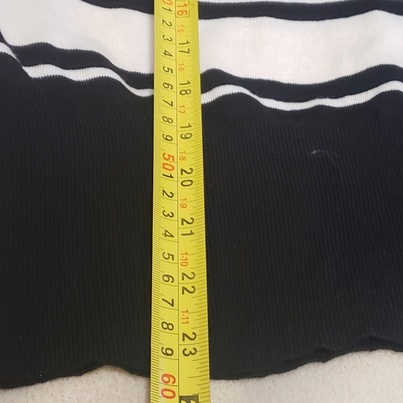 Who What Wear Black and White Stripes Sweater - Picture 10 of 10